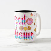 Cafecito y Chisme pan dulce Tweekleurige Koffiemok (Voorkant rechts)