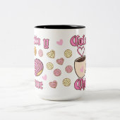 Cafecito y Chisme pan dulce Tweekleurige Koffiemok (Center)