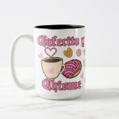 Cafecito y Chisme pan dulce Tweekleurige Koffiemok (Links)