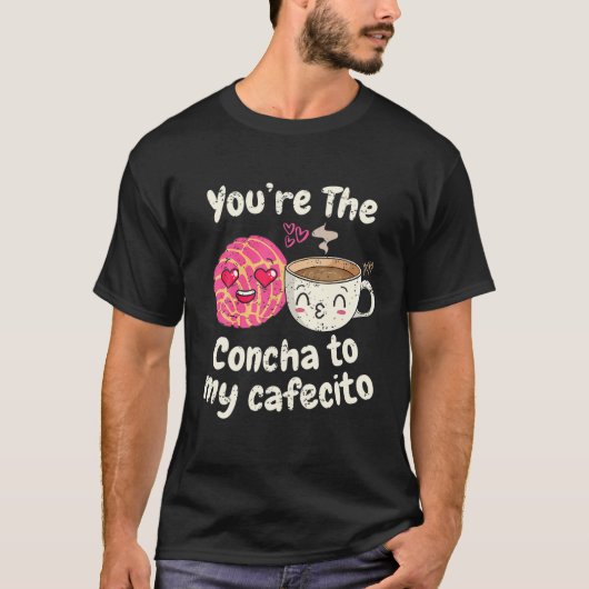 Cafecito y Pan Dulce Cafecito Y Chisme Latina Vale T-shirt (Voorkant)