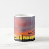 Cafeimage bij zonsondergang mok (Center)
