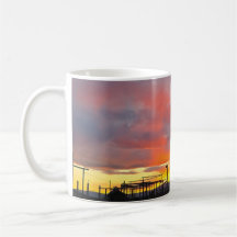 Cafeimage bij zonsondergang mok