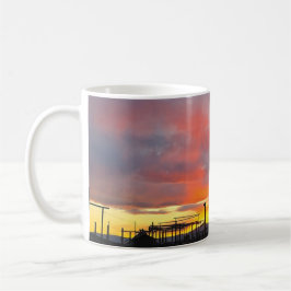 Cafeimage bij zonsondergang mok