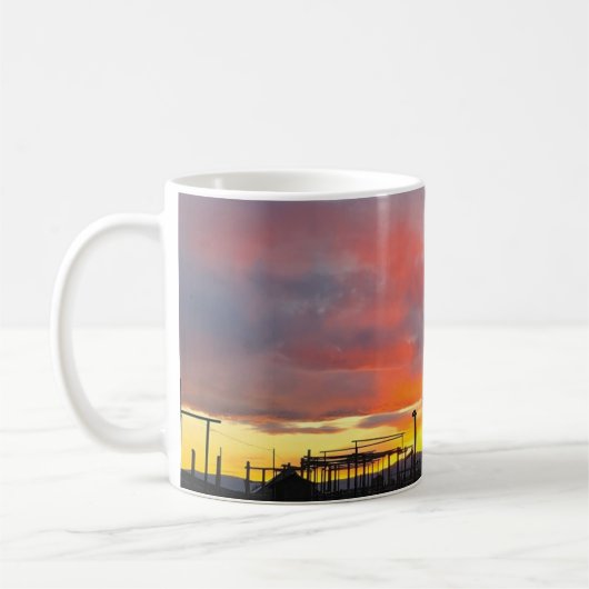 Cafeimage bij zonsondergang mok (Links)