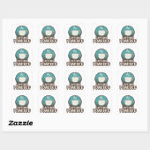 Cafeïne aangedreven Retro Sticker (Vel)