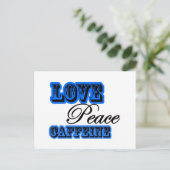 cafeïne briefkaart (Staand voorkant)