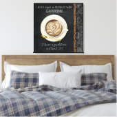 Cafeïne Cappuccino Hart Kunst Koffiewinkel Kunst Canvas Afdruk (Insitu (Slaapkamer))