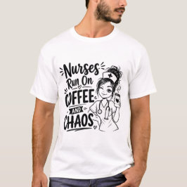 Cafeïne. Chaos. Compassie. Herhaal. T-shirt