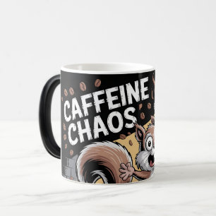 Cafeïne Chaos met een eekhoorn Magische Mok