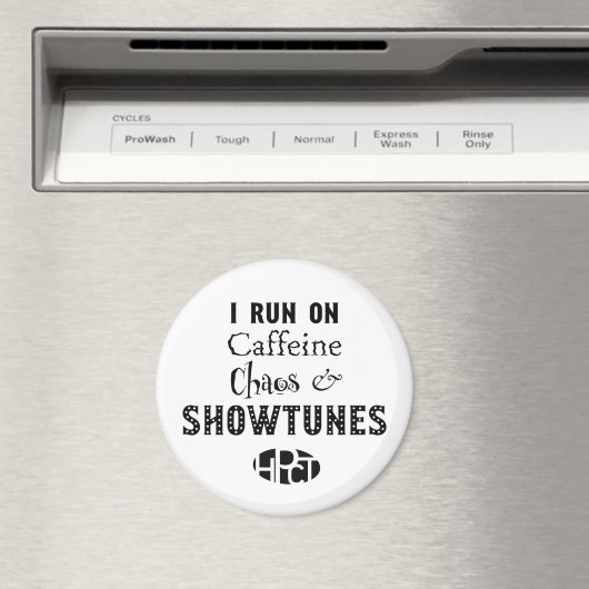 Cafeïne, Chaos & Showtunes Magneet (Insitu (Vaatwasser))