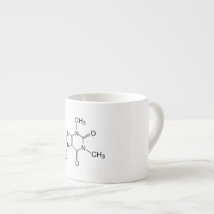 cafeïne chemische formule koffiechemie-element espresso kop