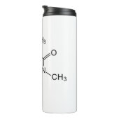 cafeïne chemische formule koffiechemie-element thermosbeker (Geroteerd rechts)