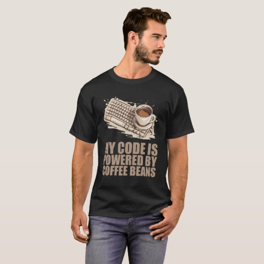 Cafeïne Coder Software Ontwikkelaar Engineer Koffi T-shirt (Voorkant volledig)