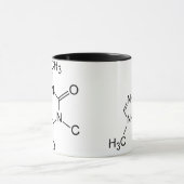 Cafeïne Coffiemolecuul Chemisch Diagram Mok (Midden)