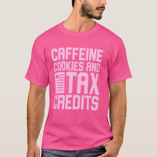 Cafeïne-cookies en belastingkredieten Belastingsei T-shirt (Voorkant)