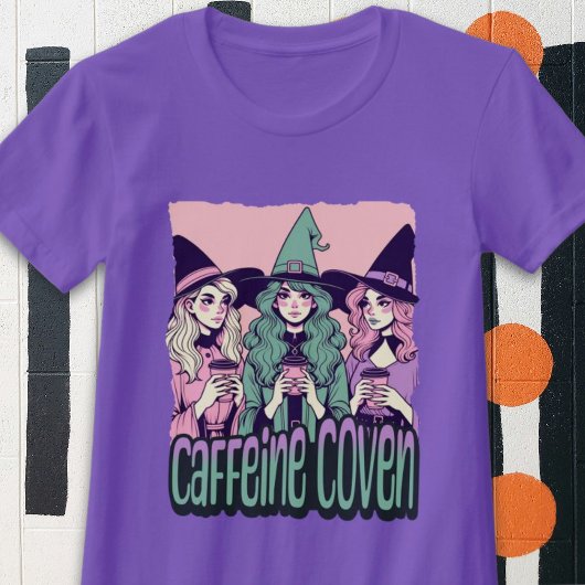 Cafeïne Coven Pastel Halloween Witches Shirt
