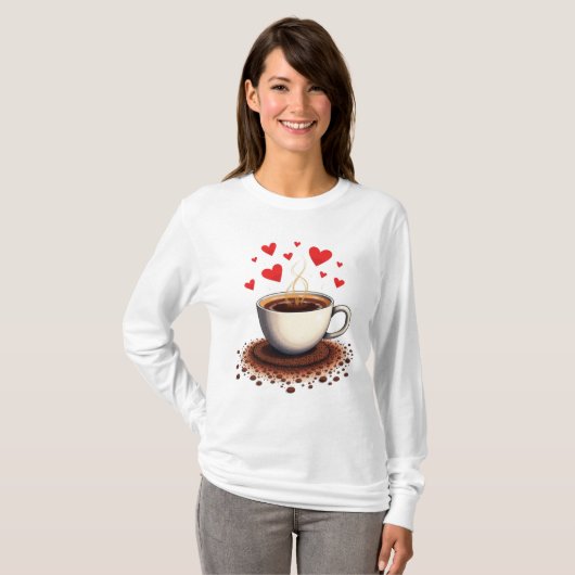 Cafeïne Crush T-shirt (Voorkant volledig)