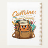 Cafeïne – De Echte Schoolbenodigdheid – Grappige L Planner (Achterkant)