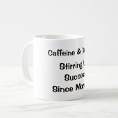 Cafeïne & Dromen: Succes opstoken Koffiemok (Voorkant links)