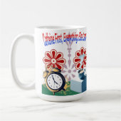 Cafeïne eerst, al het andere later Mok (Links)