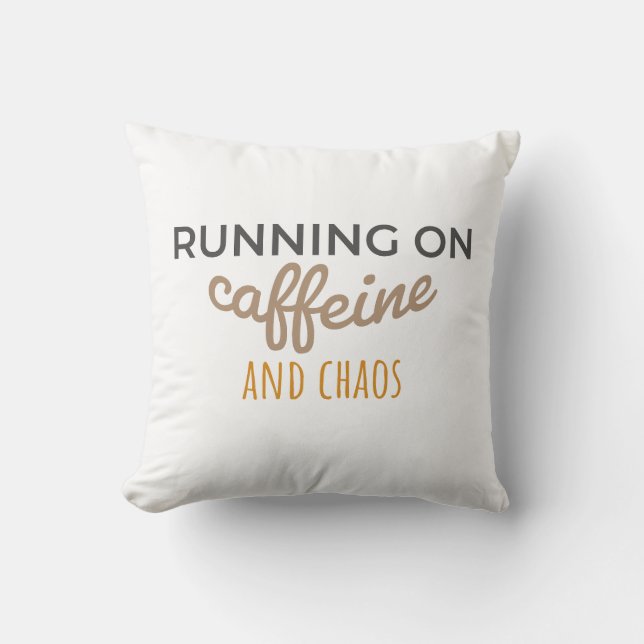 Cafeïne en chaos kussen (Voorkant)