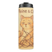 Cafeïne en Choas Thermische Tumblers Thermosbeker (Voorkant)