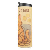 Cafeïne en Choas Thermische Tumblers Thermosbeker (Geroteerd rechts)