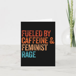 Cafeïne en feministische woede Feministische Femin Kaart