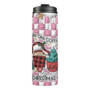 Cafeïne en Kerstmis Cheer Thermosbeker