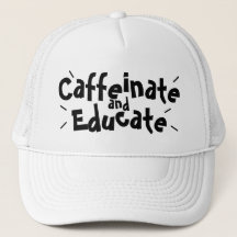 Cafeïne en onderwijzen Funny Gezegde Teacher Gift