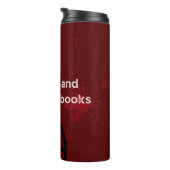 Cafeïne en Suspense Boeken Thermosbeker (Geroteerd rechts)