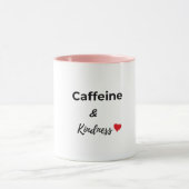 Cafeïne en vriendelijkheid koffieliefhebber mok (Midden)