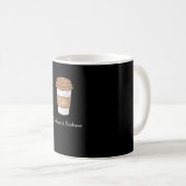 Cafeïne en vriendelijkheid koffiemok (Voorkant rechts)