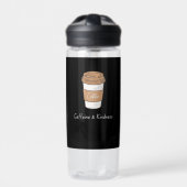 Cafeïne en vriendelijkheid waterfles (Voorkant)