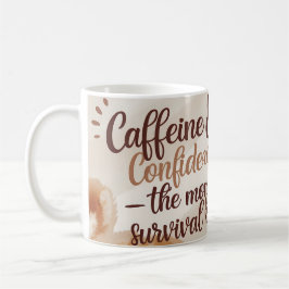 Cafeïne en zelfvertrouwen - Funny Mom Coffee Mok