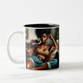 "Cafeïne en zelfvertrouwen" Mok (Links)