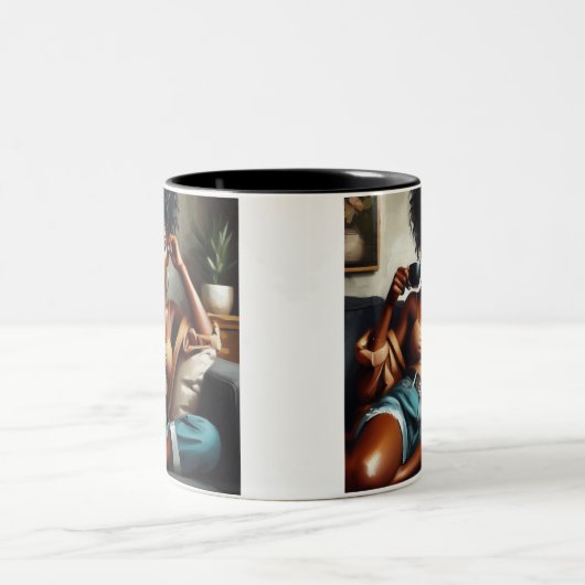 "Cafeïne en zelfvertrouwen" Mok (Center)