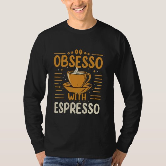 Cafeïne Espresso Café T-shirt (Voorkant)