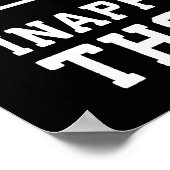 Cafeïne, gewichtheffen, ongepaste gedachten poster (Hoek)