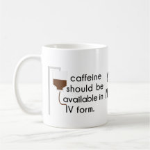 cafeïne in IV, verpleegster humor