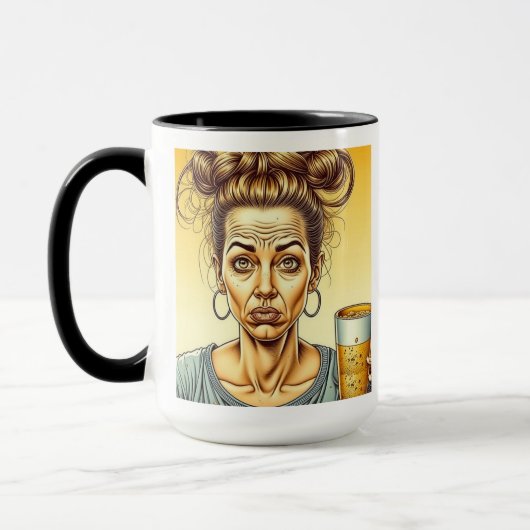 Cafeïne is goed, Bier is beter Mok (Links)