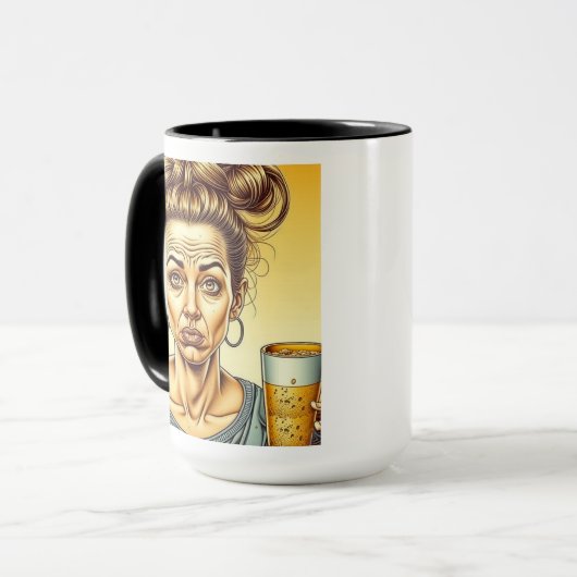 Cafeïne is goed, Bier is beter Mok (Voorkant links)