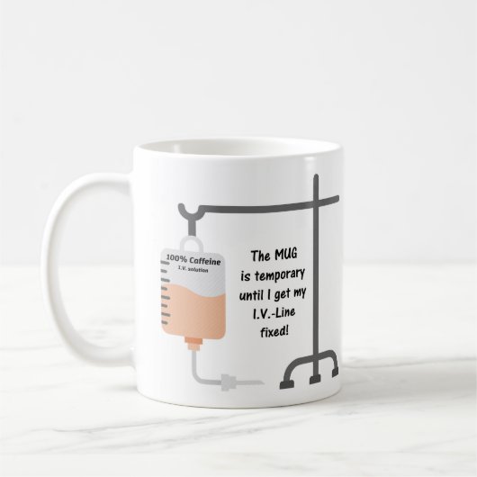 Cafeïne Joke Mok-1 Koffiemok (Links)