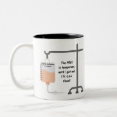 Cafeïne Joke Mok-2 Tweekleurige Koffiemok (Links)