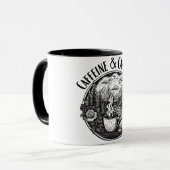 Cafeïne & Kamperen Mok (Voorkant links)