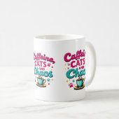 Cafeïne, katten en chaos koffiemok (Voorkant rechts)