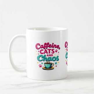 Cafeïne, katten en chaos koffiemok