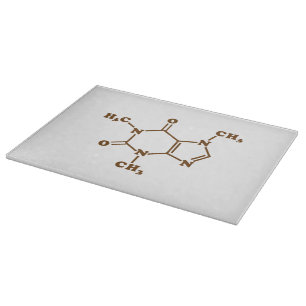 Cafeïne Koffie Moleculaire Chemische Formule Snijplank