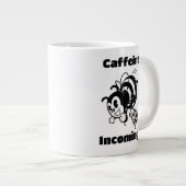 Cafeïne komt binnen! Grappige bij met emmers Carto Grote Koffiekop (Voorkant rechts)