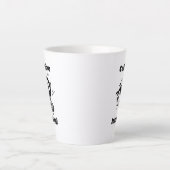 Cafeïne komt binnen! Grappige bij met emmers Carto Latte Mok (Voorkant)